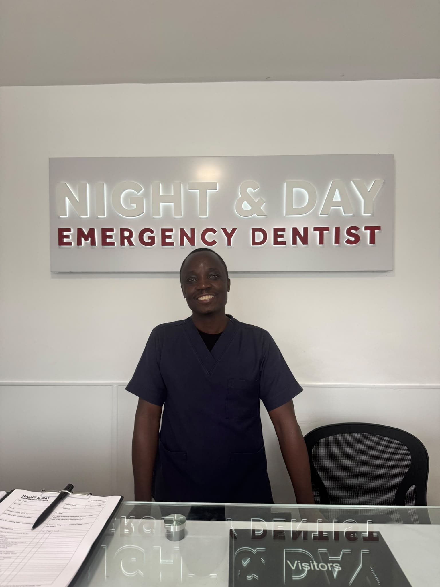 Emmanuel, dental nurse at Night & Day